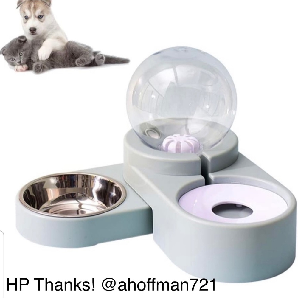 🎊HP🎉 PETCARE Pets Cat Dog Water & Food Bowl Set Feeding Bowl Automatic Water